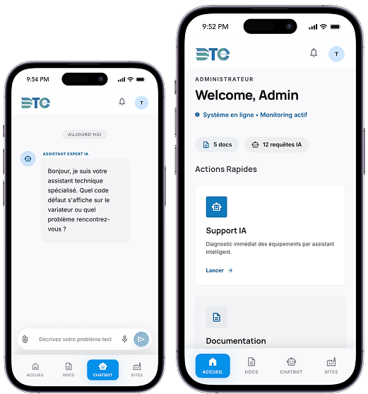 VFD app screens